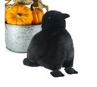 Generisch 15 cm realistico Halloween Crow Plush Toy - Dark Bird Doll for Spooky Decor. Perfect otħic Home Decoration, Halloween Party Prop, and Creepy for Kids & Adults (Bulk Packs Available