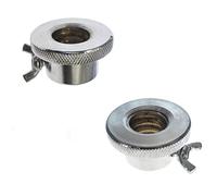 Generisch 2 Blocca Dischi Pesi, Collari Spin-Lock per Bilanciere Morsetti a Vite Antiscivolo per Fissare Blocca Dischi, Adatto per Manubrio Dadi di Sicurezza Doppi (Diametro 20-22 mm)