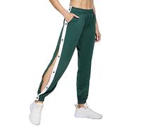 Generisch 2 pantaloni colorati da donna, pantaloni da jogging verso l'alto, pantaloni caldi attivi, per le donne, per il tempo libero, verde, S