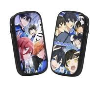 Generisch 2 pezzi Blue Lock Anime Pencil Case Bag, Large Capacity Stationery Bag, Pencil Case for Teenags, Suitable for School Bag with Student Stationery for Girls and Boys, multicolore, Anime