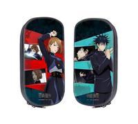 Generisch 2 pezzi Giapponese Jujutsu Anime Pencil Case Bag, Large Capacity Stationery Bag, Pencil Case Bag for Teenags, Suitable for School Bag with Student Stationery for Girls and Boys, Megumi