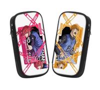 Generisch 2 pezzi giapponesi Blue Lock anime Pencil Case Bag, Large Capacity Stationery Bag, Pencil Case for Teenags, Suitable for School Bag with Student Stationery for Girls and Boys, Hyoma, Anime