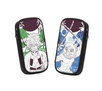 Generisch 2 pezzi giapponesi Demon anime Pencil Case Bag, Large Capacity Stationery Bag, Pencil Case for Teenags, Suitable for Pencil Case Bag with Student Stationery for Girls and Boys, Inosuke