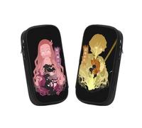 Generisch 2 pezzi giapponesi Demon anime Pencil Case Bag, Large Capacity Stationery Bag, Pencil Case for Teenags, Suitable for School Bag with Student Stationery for Girls and Boys, Nezuko, Anime