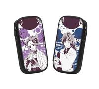 Generisch 2 pezzi giapponesi Demon anime Pencil Case Bag, Large Capacity Stationery Bag, Pencil Case for Teenags, Suitable for Pencil Case Bag with Student Stationery for Girls and Boys, Giyuu, Anime