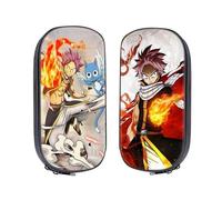 Generisch 2 pezzi giapponesi Fairy Tail anime Pencil Case Bag, Large Capacity Stationery Bag, Pencil Case for Teenags, Suitable for School Bag with Student Stationery for Girls and Boys, Natsu-2