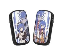 Generisch 2 pezzi giapponesi Mushoku Tensei Anime Pencil Case Bag, Large Capacity Stationery Bag, Pencil Case Bag for Teenags, Suitable for Case Bag with Student Stationery for Girls and Boys, Mushoku