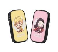 Generisch 2 sacchetti giapponesi Demon anime per matite, grande capacità, per adolescenti, adatto per scuola con stationery per ragazze e ragazzi, Nezuko, Anime