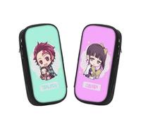 Generisch 2 sacchetti giapponesi Demon anime per matite, grande capacità, per adolescenti, adatto per scuola con stationery per ragazze e ragazzi, Tanjirou, Anime