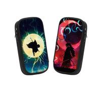Generisch 2 sacchetti giapponesi Demon anime per matite, per adolescenti, grande capacità, adatto per la scuola con stationery per ragazze e ragazzi, Kokushibo, Anime