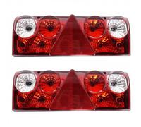 Generisch 2 x fanali posteriori sinistro destro compatibili con Schmitz Europoint 2 Scania MAN rimorchio camion fanale posteriore con presa elettrica 1157244 256200501