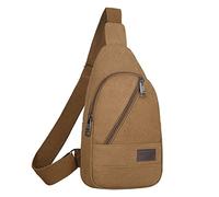 Generisch 2022 Borsa a tracolla da uomo in tela borsa a tracolla sport all'aria aperta borse a tracolla blu, caffè, taglia unica