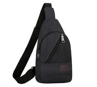 Generisch 2022 Borsa a tracolla da uomo in tela borsa a tracolla sport all'aria aperta borse a tracolla blu, Nero , taglia unica