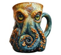 Generisch 2025 Caraffa pirata ispirata a Cthulhu, tazza medievale da birra, tazza da caffè vichinga, polpo con design 3D di rachi, collezionista di draghi (The Legendary Tentacle Monster)