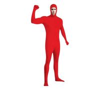 Generisch 2025 - Costume stealth da uomo, tuta per spettacoli e spettacoli, abito stealth nero per Halloween Miles Morales Cosplay costume bambini (rosso, 150.00)