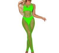 Generisch 2025 Donne Lingerie Pigiameria Body Stocking Pesce Mesh Body Sheer Lingerie Pizzo, verde, Taglia unica