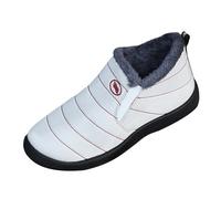 Generisch 2025 grandi scarpe e stivali freddi da uomo e da donna senza cotone con vecchi stivali ispessiti, scarpe casual calde scaldamuscoli in pelliccia da donna, bianco, 39 EU