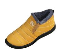 Generisch 2025 grandi scarpe e stivali freddi da uomo e da donna senza cotone con vecchi stivali ispessiti, scarpe casual calde scaldamuscoli in pelliccia da donna, giallo., 47 EU