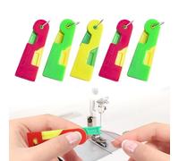 Generisch 2025 - Infilatore per aghi da cucito, accessori per macchine da cucire, in plastica, infila-ago automatico, strumento per cucire a mano e macchine da cucire, infila-aghi fai da te (5 pezzi)