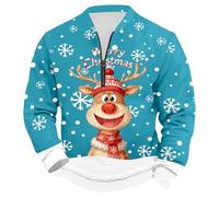 Generisch 2025 Maglione con cerniera a quarto, felpa foderata in pile senza maglietta termica invernale calda, morbida e confortevole, abbigliamento sportivo per il tempo libero, abbigliamento esterno