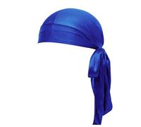 Generisch 2025 Opzioni multicolori Durag | Silk Du Rags per uomini donne | Perfetto per trecce ondulate riccioli cappello da pescatore bambini, Blu, Taglia unica