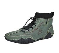 Generisch 2025 Paia Primavera Mid Top Stivaletti Uomini Moda Calzini Bocca Casual Scarpe R Plus Size Mad Impermeabile Scarpe Uomo 45, verde, 48
