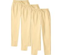 Generisch 2025 Pantaloni Hop Pantaloni da allenamento casual tinta unita con polsini per la tasca con lacci -TLG pantaloni sportivi marroni da uomo, Giallo chiaro, XXL