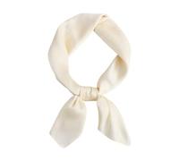 Generisch 2025 - Sciarpa sciarpa 70x70cm Sciarpe Nastro Foulard Donna Dot Polka Foulard Pallina da giocoliere, bianco, Taglia unica