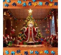 Generisch 2025 Trascorri un tempo meraviglioso con una selezione di puzzle per creare la tua storia natalizia piena di felicità! (rosso, 30 x 21 cm)