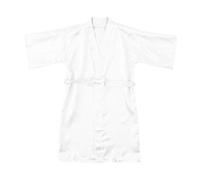 Generisch 2026 Accappatoio in raso Baby Accappatoio Vestiti solidi per bambini bambini vestiti di notte Cappotto & giacca ragazzo romanzo, bianco, 4-5 Anni