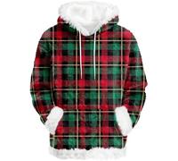 Generisch 2026 Accogliente felpa con cappuccio per il tempo libero - Felpa in morbido pile con fodera interna per comfort e stile quotidiano, verde, 6XL