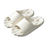 Generisch 2026 Accoglienti pantofole da bagno all'aperto per coppie, sandali da doccia aperti da lavoro, pantofole di più., bianco, 41 EU