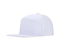 Generisch 2026 - Berretto da baseball da uomo con tesa piatta, berretto snapback regolabile, berretto traforato grande, bianco, Taglia unica