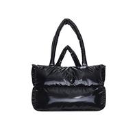 Generisch 2026 Borsa a mano da donna elegante e minimalista borsa a tracolla in tinta unita con texture morbida in cotone per tutti i giorni viaggi, Nero , Einheitsgröße, Zaino Backpacks