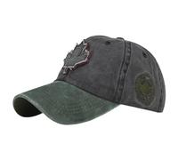 Generisch 2026 - Cappellino da baseball Canada, Canada, bandiera in foglia d'acero ricamata, cappello regolabile per papà, verde, Taglia unica