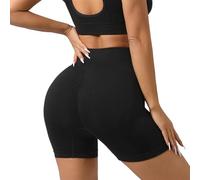 Generisch 2026, casual, senza cuciture, pantaloncini da yoga a tre minuti, sollevamento hip fitness, vita alta, modellante, pantaloni sportivi ad alta elasticità, pantaloni da yoga corti aderenti con