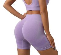 Generisch 2026, casual, senza cuciture, pantaloncini da yoga a tre minuti, sollevamento hip fitness, vita alta, modellante, pantaloni sportivi ad alta elasticità, pantaloni da yoga corti aderenti con
