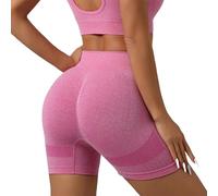Generisch 2026, casual, senza cuciture, pantaloncini da yoga a tre minuti, sollevamento hip fitness, vita alta, modellante, pantaloni sportivi ad alta elasticità, pantaloni da yoga corti aderenti con