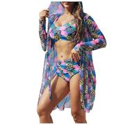 Generisch 2026 Costume da bagno da donna Stampato Costume da bagno high-end da donna, bikini, bikini, costume da bagno in Europa America, Colore: rosa., L