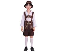 Generisch 2026, costume da palcoscenico con camicia a quadretti, pantaloni ricamati per feste popolari, abbigliamento tradizionale per feste della birra, set per esibizioni, feste, servizi fotografici