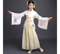 Generisch 2026 Costumi per bambini antichi e magnifici costumi per spettacoli storici per feste (Light Yellow, 15Years)