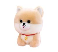 Generisch 2026, cucciolo morbido Chow Chow con ciondolo, regalo di compleanno per ragazze (beige, 20 cm)