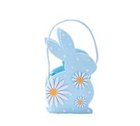 Generisch 2026 decorazione pasquale decorazione pasquale tre conigli stoccaggio carino coniglio borsa caramelle borsa pasquale sacchetto di stoccaggio caramelle (C, 21 x 12 cm)