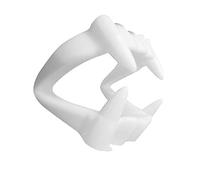 Generisch 2026 - Denti decorativi per Halloween, in plastica bianca, accessori per costumi con effetto complicato, set da 10 pezzi come regalo originale per feste, divertenti, per notti spaventose