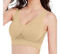 Generisch 2026 Donne Yoga Gym Fitness Reggiseno Sportivo Push Up Hollow Reggiseno Allenamento Gym Yoga Reggiseno Il mio carrello Annunci, beige., 7XL
