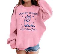 Generisch 2026 - Felpa con cappuccio a maniche lunghe, con scollo rotondo, morbida, per tutti i giorni, giochi, scuola, casual, Colore: rosa., 4-5 Jahre