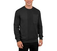 Generisch 2026, felpa da uomo primaverile casual, vestibilità larga, basic, girocollo, a maniche lunghe, per tutti i giorni e il tempo libero, Felpa D3, colore nero, M