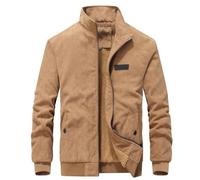 Generisch 2026 Giacca a vento leggera e casual outdoor in pile softshell con vestibilità comoda, tasche con cerniera - ideale per tutti i giorni, streetwear viaggi. Versatile., cachi, XS