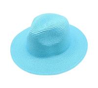 Generisch 2026 - In cappelli a tesa larga per l'estate sole spiaggia viaggio avorio e marrone cappello da sole uomo 63, Celeste., Taglia unica