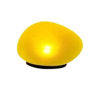 Generisch 2026 Luci da giardino a energia solare a forma di ciottolo naturale con vetro trasparente per illuminazione esterna suggestiva accenti decorativi sulla terrazza o in giardino (White1, 14,5 x